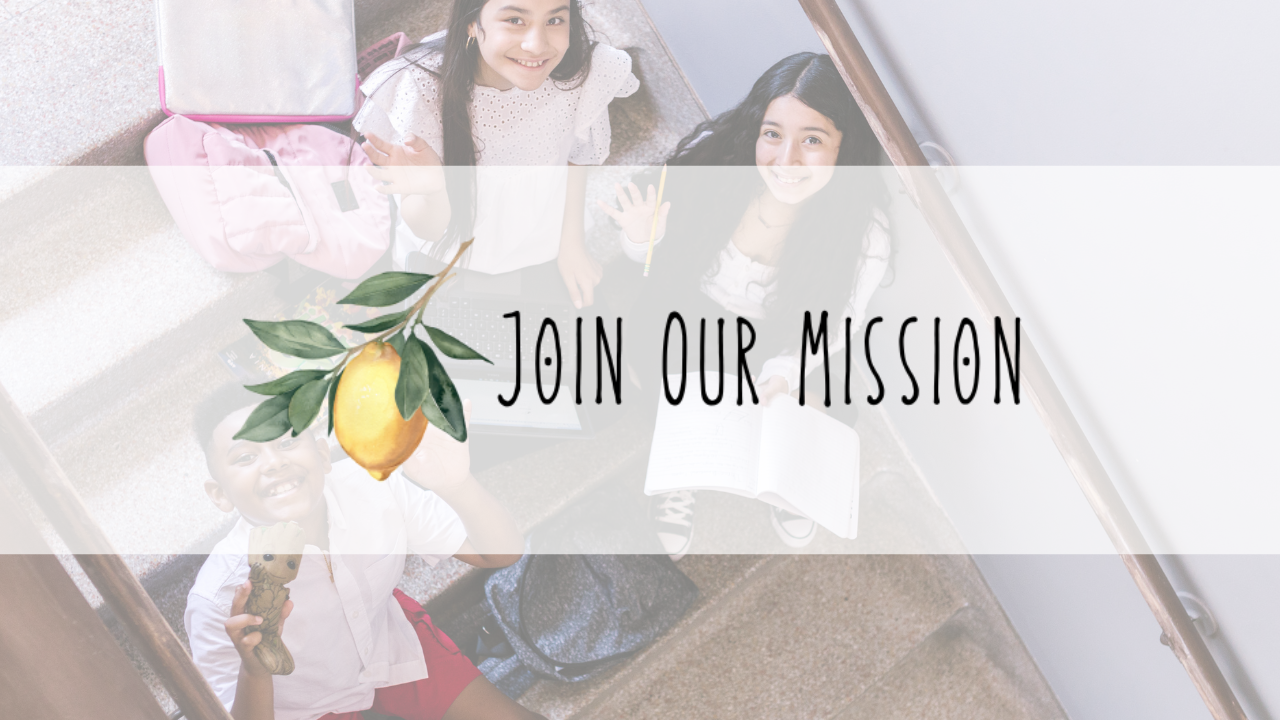 join our mission - kids in stairwell